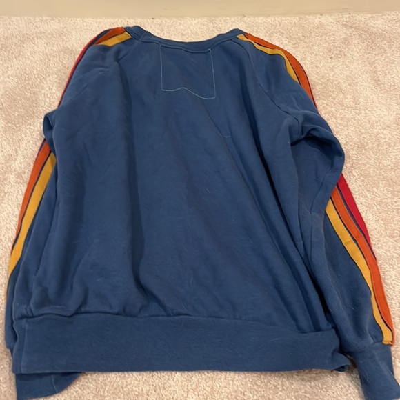 AVIATOR NATION blue lighting bolt sweatshirt. - Picture 2 of 4